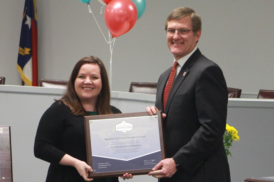 Bessemer City Central Elementary earns accreditation as a quality school Bessemer City Central Elementary earns accreditation as a quality school